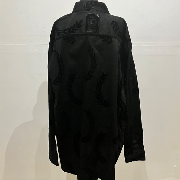 New COOGI black burnout, long sleeve button-down shirt - Picture 11 of 14